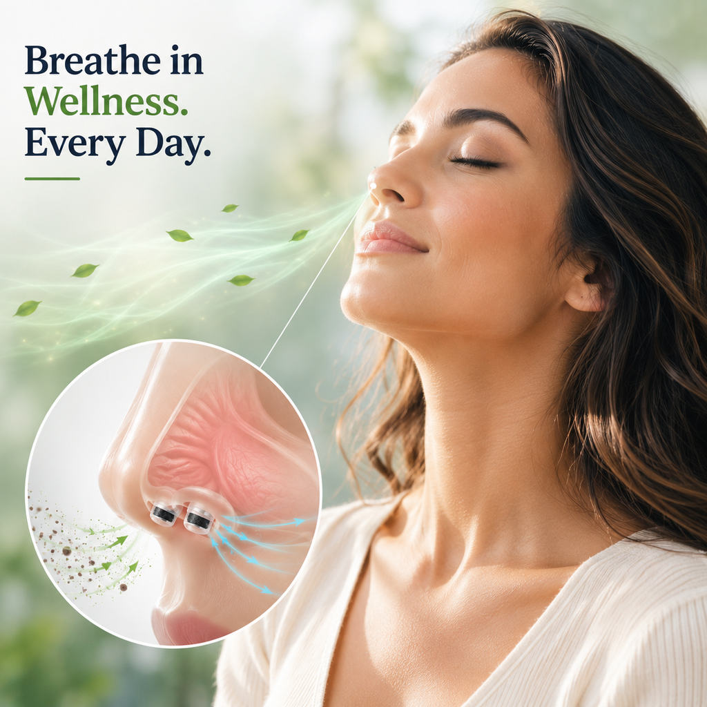 ClearBreeze Invisible Nasal Filters – Pollen, Dust & Allergy Protection Kit.