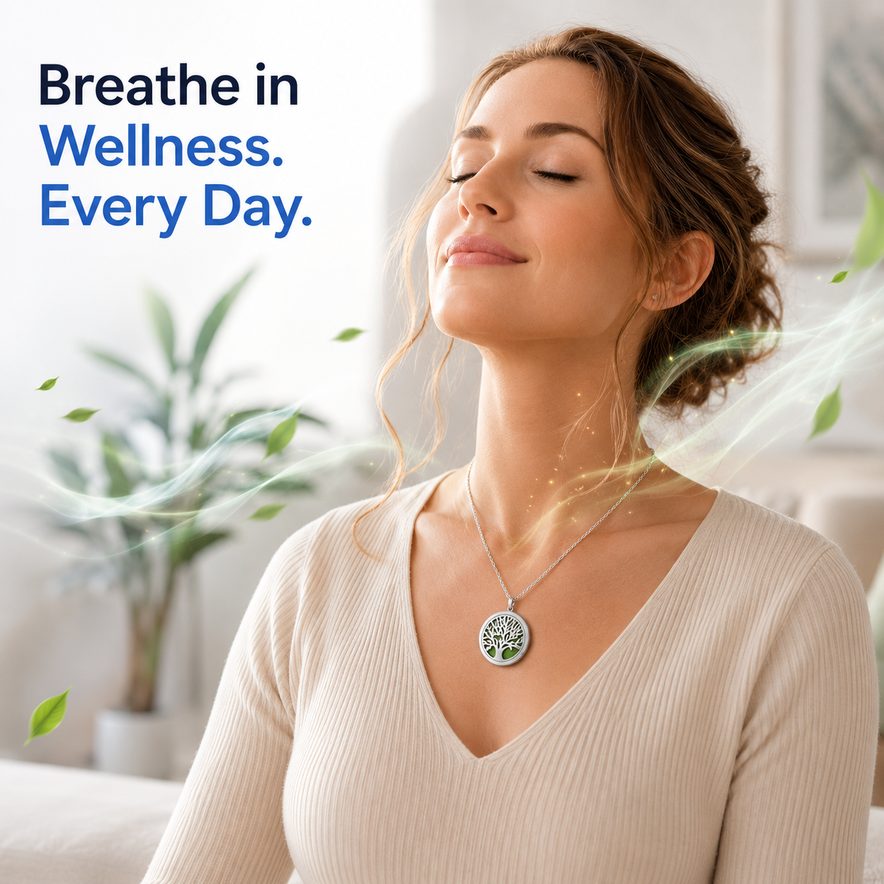 BreatheWell™ Aromatherapy Diffuser Necklace